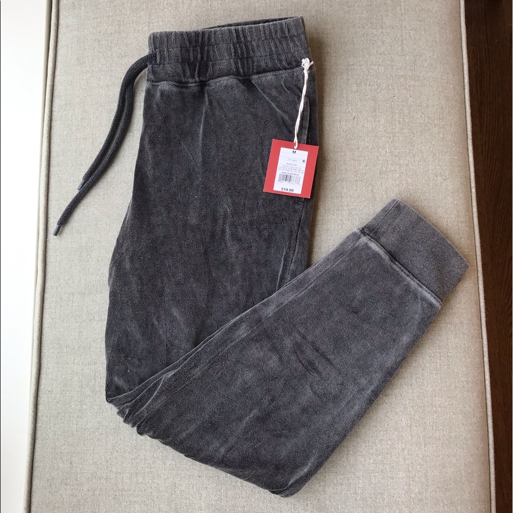 NWT Mossimo Terry Cloth Joggers, Size M